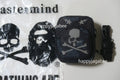 A BATHING APE BAPE x MMJ 15TH MM BAPE SKULL CAMO MINI BAG