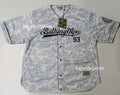 A BATHING APE CAMO STRIPE BASEBALL SHIRT