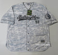 A BATHING APE CAMO STRIPE BASEBALL SHIRT
