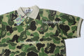 A BATHING APE ABC CAMO PILE JACQUARD RELAXED FIT POLO SHIRT