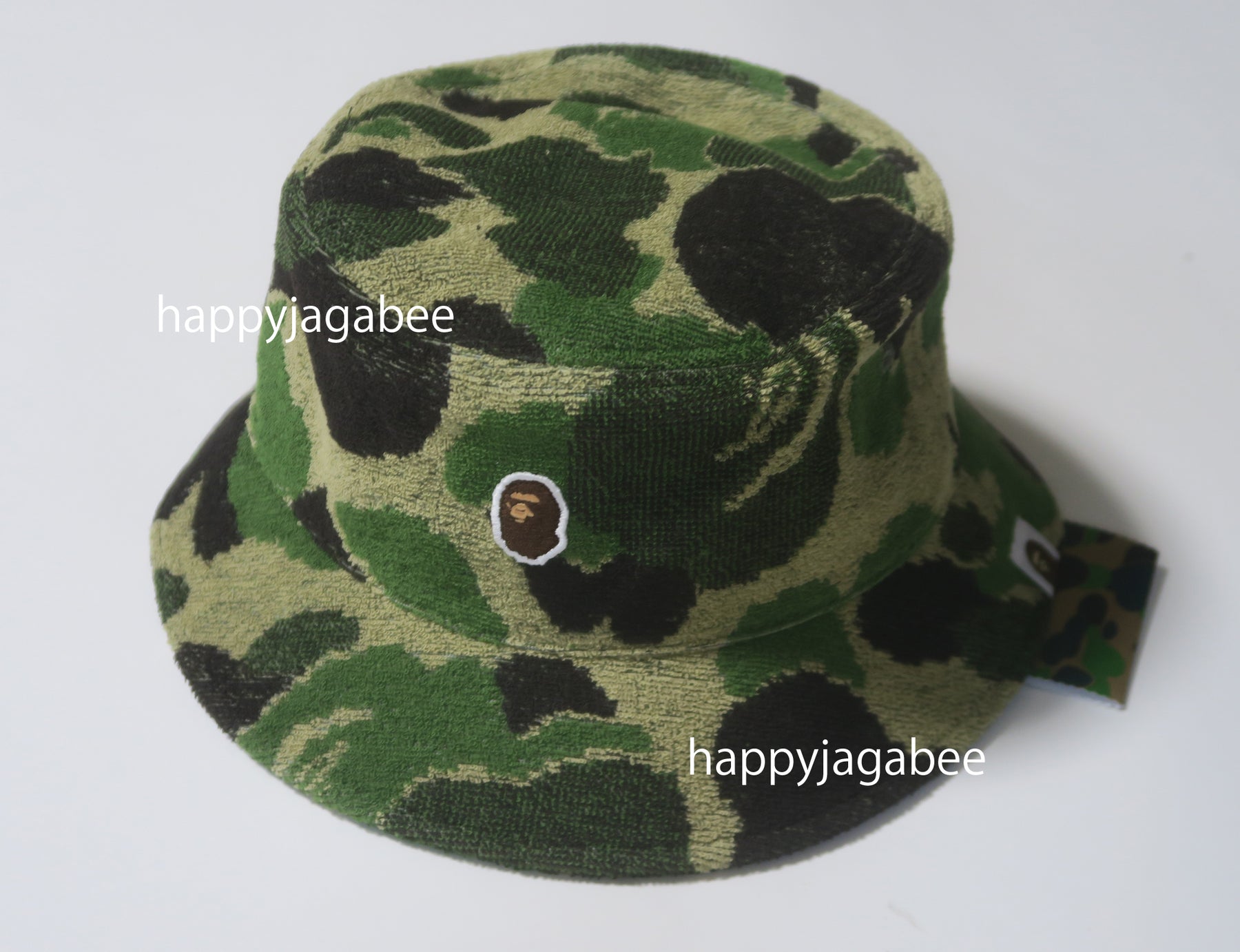A BATHING APE ABC CAMO PILE JACQUARD BUCKET HAT