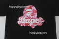 A BATHING APE Ladies' ABC CAMO APE HEAD BAPE TEE