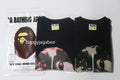 A BATHING APE MAP CAMO APE HEAD SHARK TEE