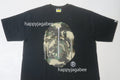 A BATHING APE MAP CAMO APE HEAD SHARK TEE
