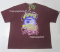 A BATHING APE HEAVY WASHED LOGO RELAXED FIT TEE