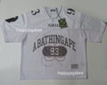 A BATHING APE LINE CAMO MULTI LOGO RELAXED FIT S/S FOOTBALL JERSEY