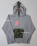 A BATHING APE Ladies' 1ST CAMO SHARK FULL ZIP HOODIE