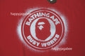 A BATHING APE SPRAY PRINT BUSY WORKS RELAXED FIT TEE