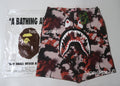 A BATHING APE MAP CAMO REGULAR FIT SHARK SWEAT SHORTS