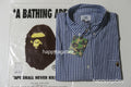 A BATHING APE ONE POINT GINGHAM CHECK BD SHIRT-ONLINE EXCLUSIVE-