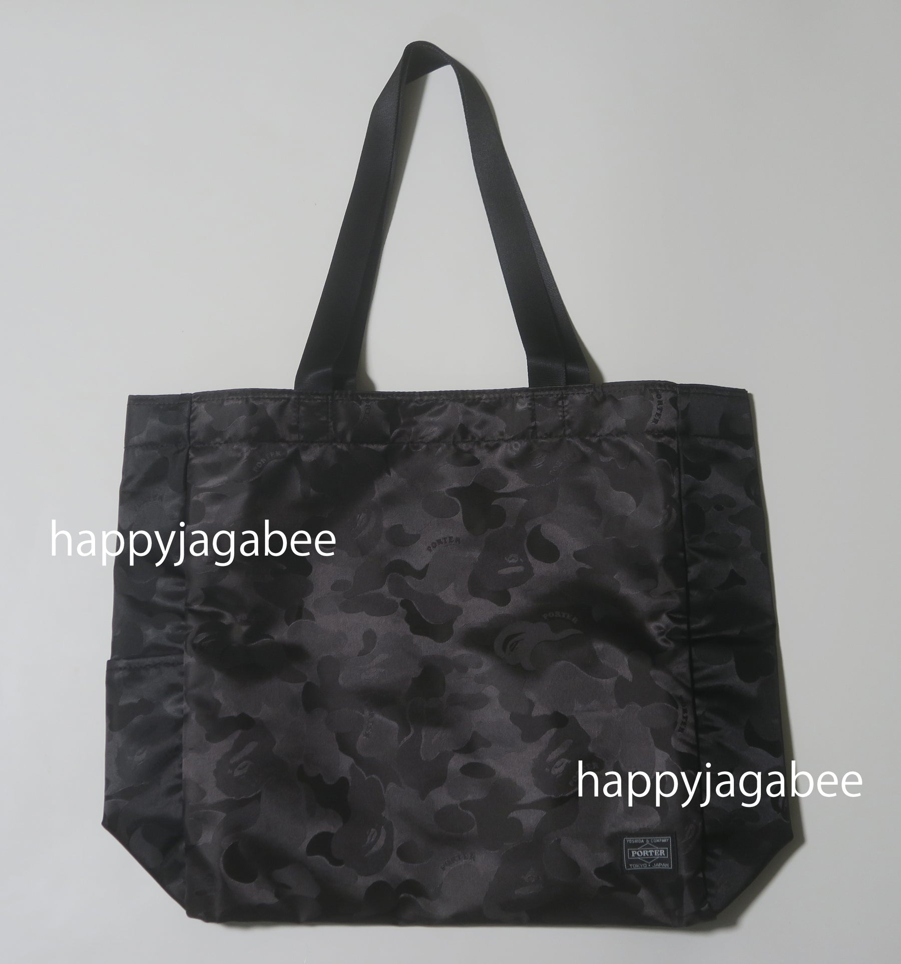 A BATHING APE BAPE x PORTER STAND TEE & TOTE SET