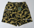 A BATHING APE 1ST CAMO JACQUARD ONE POINT RELAXED FIT SWEAT SHORTS