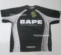 A BATHING APE SOLID CAMO JACQUARD MULTI LOGO RELAXED FIT FOOTBALL JERSEY