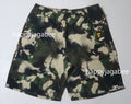 A BATHING APE MAP CAMO REGULAR FIT BEACH SHORTS
