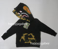 A BATHING APE BAPE KIDS 1ST SHARK ZIP DOUBLE HOODIE