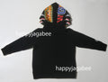 A BATHING APE BAPE KIDS 1ST SHARK ZIP DOUBLE HOODIE
