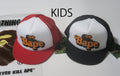 A BATHING APE BAPE KIDS MILO ON BAPE MESH CAP