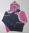 A BATHING APE Ladies' HAND DYE SHARK FULL ZIP HOODIE