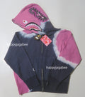 A BATHING APE Ladies' HAND DYE SHARK FULL ZIP HOODIE