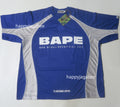 A BATHING APE SOLID CAMO JACQUARD MULTI LOGO RELAXED FIT FOOTBALL JERSEY