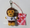 A BATHING APE Ladies' BABY MILO COLLEGE TEE PLUSH DOLL KEY CHAIN
