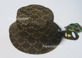 A BATHING APE COLLEGE MONOGRAM REVERSIBLE BUCKET HAT