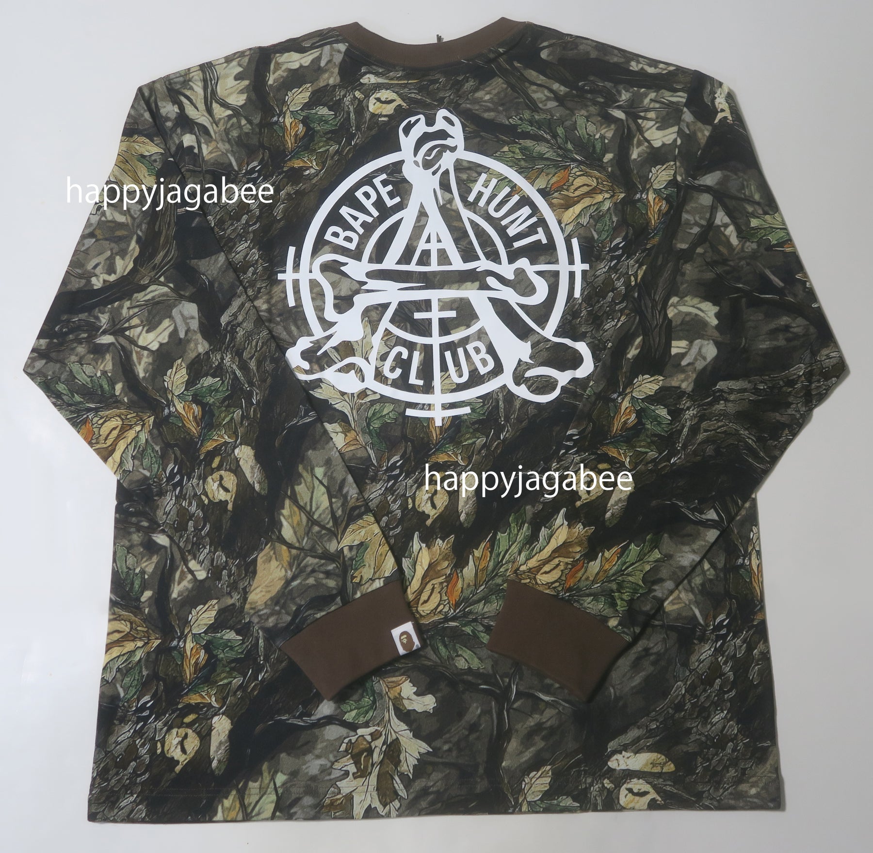 A BATHING APE TREE EDGE CAMO RELAXED FIT L/S TEE