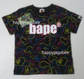 A BATHING APE BAPE KIDS NEON CAMO BAPE TEE