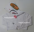 A BATHING APE Ladies' SHARK CROPPED FULL ZIP HOODIE