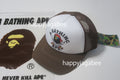 A BATHING APE APE CROSSBONE COLLEGE MESH CAP