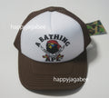 A BATHING APE APE CROSSBONE COLLEGE MESH CAP