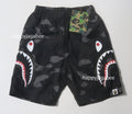 A BATHING APE BAPE KIDS COLOR CAMO SIDE SHARK BEACH SHORTS