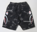 A BATHING APE BAPE KIDS COLOR CAMO SIDE SHARK BEACH SHORTS