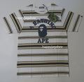 A BATHING APE COLLEGE STRIPE TEE