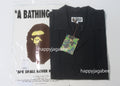A BATHING APE EMBROIDERY OPEN COLLAR SS SHIRT