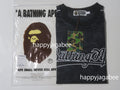 A BATHING APE CAMO STRIPE BASEBALL LOGO RELAXED FIT TEE