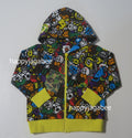 A BATHING APE BAPE KIDS MILO ALL SAFARI ZIP HOODIE