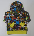 A BATHING APE BAPE KIDS MILO ALL SAFARI ZIP HOODIE