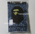 A BATHING APE BAPE KIDS WILD LEOPARD PATTERN SHARK ZIP HOODIE