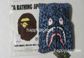 A BATHING APE BAPE KIDS WILD LEOPARD PATTERN SHARK ZIP HOODIE