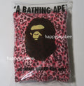 A BATHING APE Ladies' WILD LEOPARD PATTERN MILO SHARK FULL ZIP HOODIE
