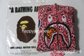 A BATHING APE Ladies' WILD LEOPARD PATTERN MILO SHARK FULL ZIP HOODIE