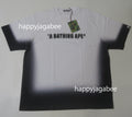 A BATHING APE SPRAY PRINT BATHING APE LOGO RELAXED FIT TEE