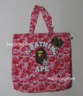 A BATHING APE BAPE CAMO GO APE POINTER COLLEGE TOTE BAG