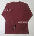 A BATHING APE COLLEGE L/S TEE