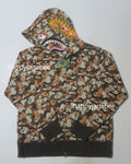 A BATHING APE BAPE THINK 1ST ANNIV. SHARK FULL ZIP HOODIE