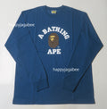 A BATHING APE COLLEGE L/S TEE