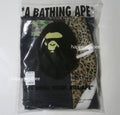 A BATHING APE WILD LEOPARD PATTERN OVERSIZED FIT TRACK PANTS