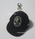 A BATHING APE BAPE KIDS ABC CAMO APE HEAD NEW ERA CAP KEY CHAIN