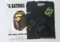 A BATHING APE RHINESTONE COLLEGE RELAXED FIT TEE